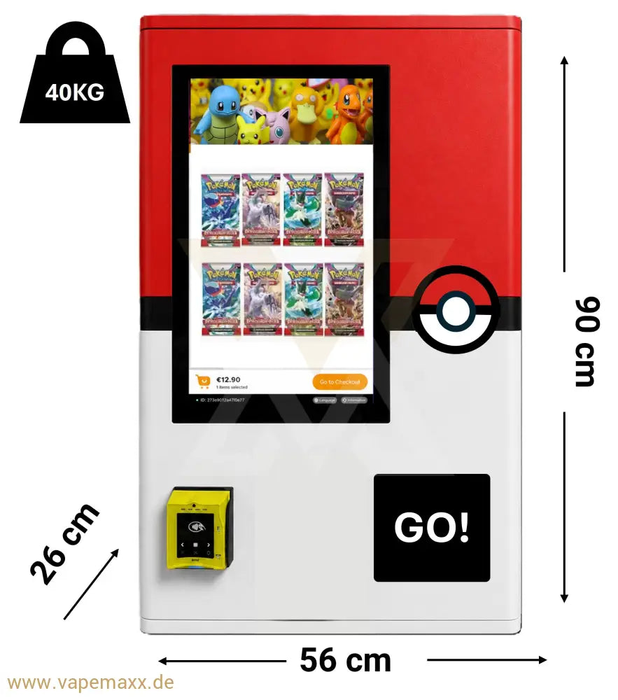 SX smart - Sammelkartenautomat inkl. Nayax - inkl. Zahlungsmodul / für Wandmontage - Verkaufsautomat