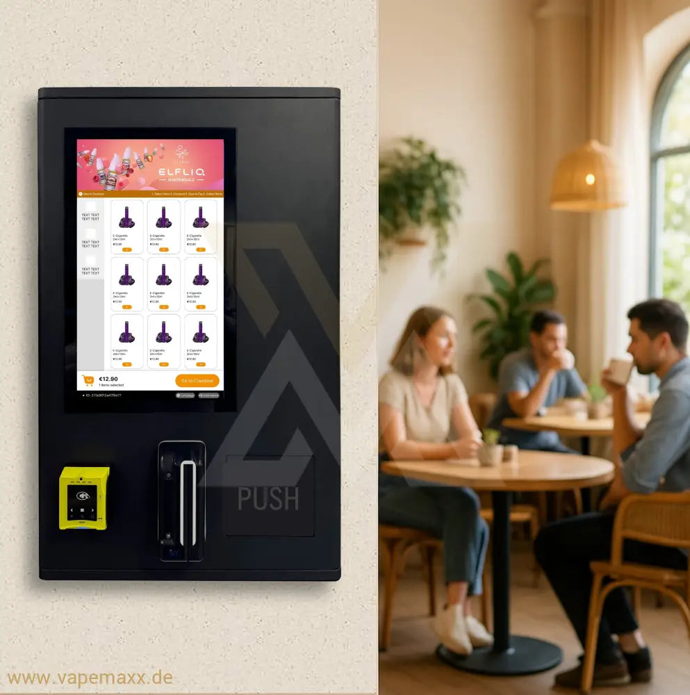 VAPEMAXX SX mini - Vapeautomat Altersverifizierung & Zahlungsmodul / für Wandmontage Verkaufsautomat