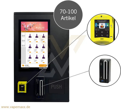Vapeautomat mit Nayax und Altersverifizierung